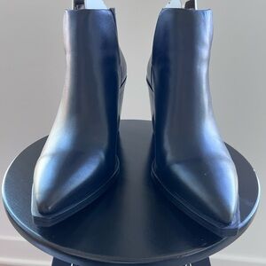 Vince Camuto Sleek Black Ankle Booties